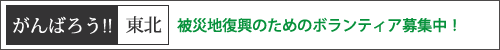 東日本大震災 被災地復興支援ボランティア大募集!